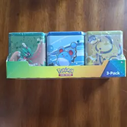 Pokemon TCG Costco Stacking 3 Tins Evolving Skies Fusion Strike Brilliant Stars - Image 3