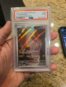 PSA 9 MINT - Charmander 168/165 Pokemon Scarlet & Violet 151 IR English - Image 1