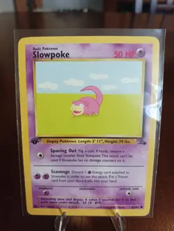 Pokemon Slowpoke & Slowbro 1st Edition Fossil 55/62 & 43/62 NM/M Never Played - Image 1