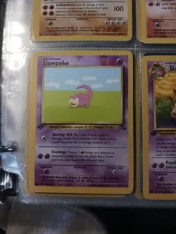 Pokemon Slowpoke & Slowbro 1st Edition Fossil 55/62 & 43/62 NM/M Never Played - Image 3