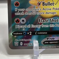 Pokemon TCG Battle Styles Victini V Full Art 144/163 Ultra Rare NM One Owner - Image 4
