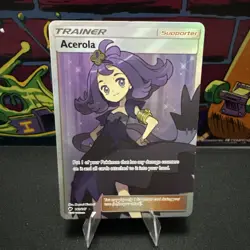 Acerola Trainer Full Art 142/147 SM Burning Shadows LP Pokemon TCG - Image 1