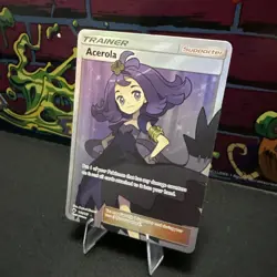 Acerola Trainer Full Art 142/147 SM Burning Shadows LP Pokemon TCG - Image 3
