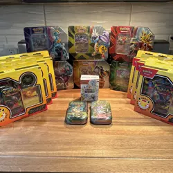 Pokemon Day 2026 x6 Prismatic Booster Bundle Mini Tins Paradox Tins x6 🔥🔥 - Image 1