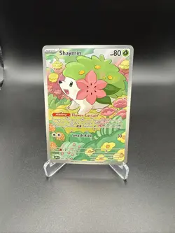 SHAYMIN 2025 POKEMON DESTINED RIVALS ILLUSTRATION RARE 185/182 - Image 1