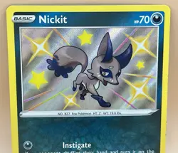 Nickit SV081/SV122 – Shining Fates (Shiny Holo Rare) – LP – 2021 Pokemon TCG - Image 3