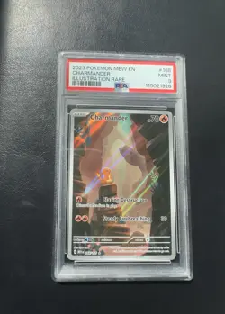 Pokemon Charmander 151 Illustration Rare IR Full Art PSA 9 Mint 168/165 - Image 1
