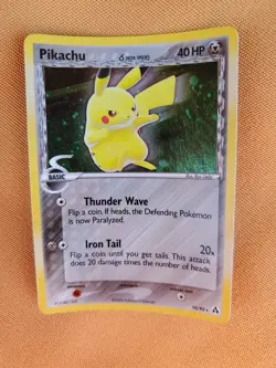 Pokemon Pikachu TCG Delta Species 035 Promo Holo Black Star - Image 1