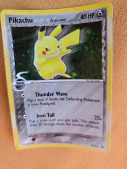 Pokemon Pikachu TCG Delta Species 035 Promo Holo Black Star - Image 3