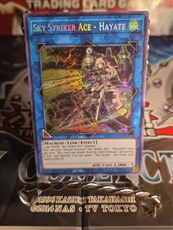 Yugioh Sky Striker Ace - Hayate MP19-EN109 Secret Rare 1st Edition MN - Image 1