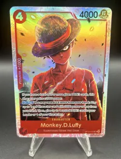 One Piece - Monkey.D.Luffy OP12-015 SR Legacy of the Master Foil NM - Image 1