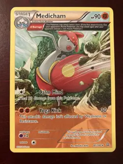 Medicham 81/160 Primal Clash Regular Rare Non-Holo Pokemon TCG Card - Image 1