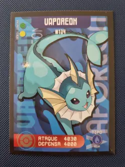 Vaporeon #134 Pokemon Pokedex Edition Spanish Card - Image 1