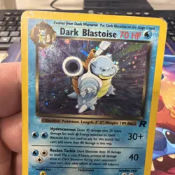 1# Pokemon Cards Dark Blastoise 3/82 Team Rocket Holo Rare SWIRL - Image 2