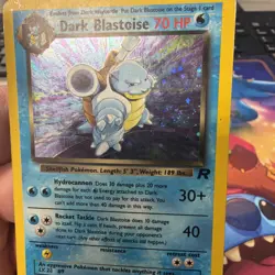 1# Pokemon Cards Dark Blastoise 3/82 Team Rocket Holo Rare SWIRL - Image 3