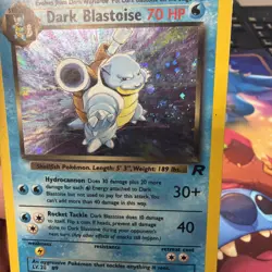 1# Pokemon Cards Dark Blastoise 3/82 Team Rocket Holo Rare SWIRL - Image 4