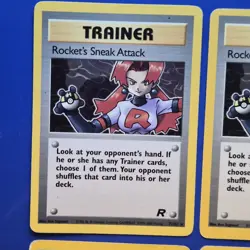 6 Pokemon TCG Team Rocket Cards - Sneak Attack - Dark Dugtrio - Dark Vileplume + - Image 5