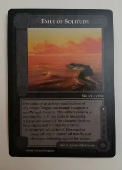MIDDLE-EARTH CCG MECCG EXILE OF SOLITUDE THE DRAGONS METD TD RARE LOTR CARD GAME - Image 1