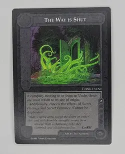 MECCG MIDDLE EARTH CCG THE WAY IS SHUT DARK MINIONS MEDM UNCOMMON LOTR CARD - Image 1