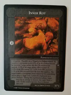 MIDDLE-EARTH CCG MECCG INNER ROT THE WHITE HAND TWH RARE LOTR CARD - Image 1