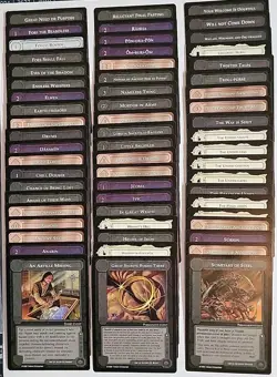 MECCG MIDDLE EARTH CCG DARK MINIONS UNCOMMON SET 60 CARDS LOTR (LP) - Image 1