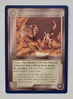 MIDDLE-EARTH CCG MECCG GOLLUM'S FATE WIZARDS UNLIMITED METW TWUL RARE LOTR CARD - Image 1
