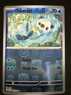 Oshawott 021/086 Master Ball Pattern White Flare Holo NM/M Pokemon Card - Image 1