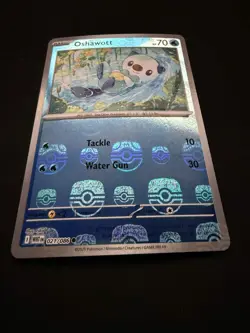 Oshawott 021/086 Master Ball Pattern White Flare Holo NM/M Pokemon Card - Image 4