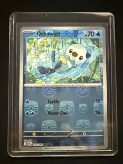 Oshawott 021/086 Master Ball Pattern White Flare Holo NM/M Pokemon Card - Image 5