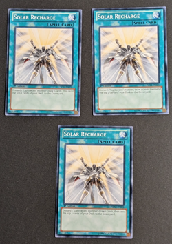 Yugioh TCG - 3x Solar Recharge - SDLI-EN026 - NM/LP - 1st Edition - Common 2014 - Image 1