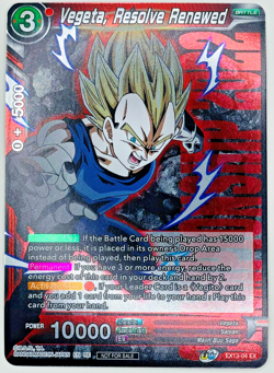 Vegeta Resolve Renewed | CHAMPIONSHIP 2022 Foil | Dragon Ball Super Card | NM - Image 1