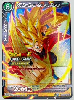 SS3 Son Goku Man on a Mission JUDGE STAMP Foil Dragon Ball Super Card Game | LP - Image 1