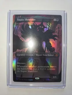 Super Shredder * Borderless FOIL * TMT Teenage Mutant Ninja Turtles - NM - Image 1