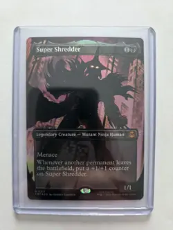 Super Shredder * Borderless FOIL * TMT Teenage Mutant Ninja Turtles - NM - Image 2