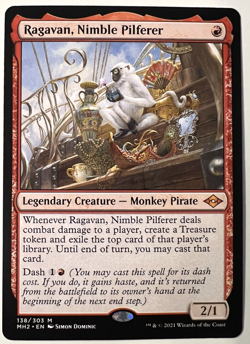 MTG Magic The Gathering Ragavan, Nimble Pilferer Modern Horizons 2 - Image 1
