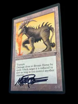 1994 MTG - Legends - BRONZE HORSE - Mark Poole Signed Artist Proof - NM - Image 2
