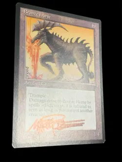 1994 MTG - Legends - BRONZE HORSE - Mark Poole Signed Artist Proof - NM - Image 4