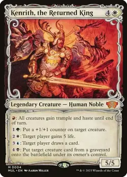 Kenrith, the Returned King - Showcase MUL LP MTG - Image 1