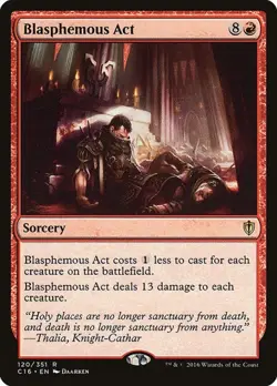 Blasphemous Act Commander 2016 LP MTG - Image 1