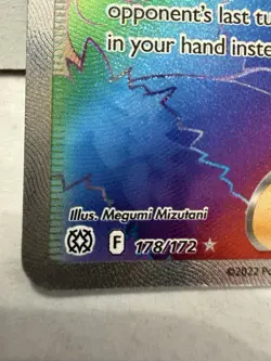 Pokemon Cynthia's Ambition Secret Rare Full Art Holo 178/172 Brilliant Stars - Image 2