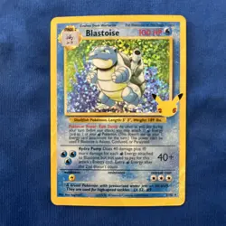 Blastoise 2/102 Pokemon Celebrations 25th Anniversary Classic Set Holo LP - Image 3