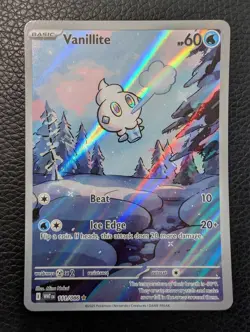 Vanillite - 111/086 White Flare (Pokemon) Full Art Illustration Rare - Image 1