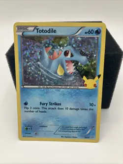 Pokemon TCG Totodile Reverse Holo 18/25 McDonalds 25th Anniversary Promo - Image 1