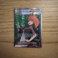 Pokemon TCG Brigette Holo Full Art Ultra Rare Trainer Card Breakthrough 161/162 - Image 1