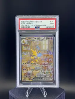 Alakazam EX 201 Pokemon 151 MEW EN PSA 9 - Image 1