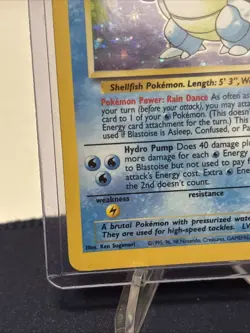 1999 Pokemon Base Set Holo Blastoise #002/102 - Image 4