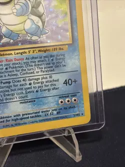 1999 Pokemon Base Set Holo Blastoise #002/102 - Image 5