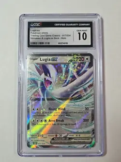 Lugia ex 017/034 Holo Rated Gem Mint 10 CGC Pokemon TCG Venusaur & Lugia - Image 1
