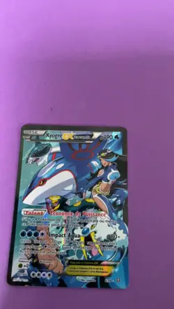 Pokemon XY Double Crisis Team Aqua's Kyogre EX Full Art 6/34 NM Condition-French - Image 2