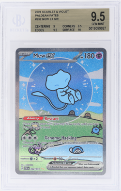 2024 Pokemon SV Paldean Fates Mew Ex Special Illustration Rare #232 BGS 9.5 - Image 1